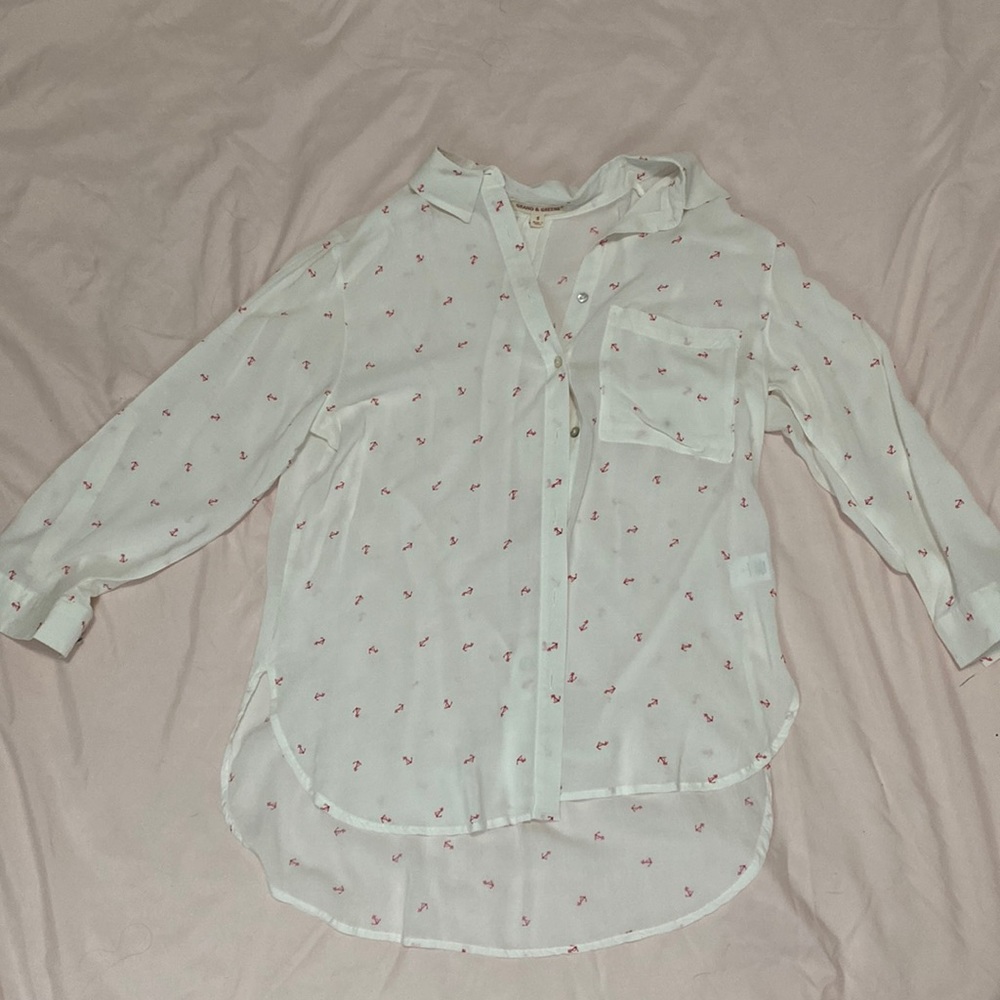 GRAND & GREEN BUTTON SHIRT SIZE S